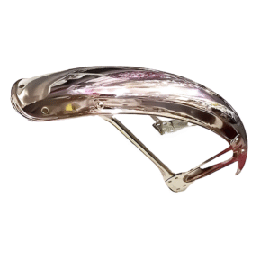 Front Cut Mudguard for 70cc and 125cc cafe racer bikes | Chrome Mudguard metal quality - Image 3