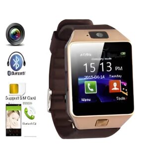 DZ09 Bluetooth Smartwatch,Touchscreen Wrist Smart Phone Watch Sports Fitness Tracker with SIM SD Card Slot Camera (black) - Image 1