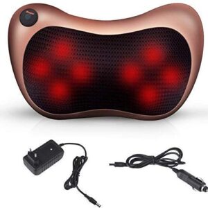 Car and Home Massage Pillow Electric Massager for Neck, Back, Shoulder, Waist, Muscle Pain Relief with Heat Function - Image 4