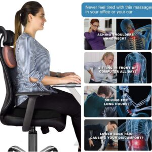 Car and Home Massage Pillow Electric Massager for Neck, Back, Shoulder, Waist, Muscle Pain Relief with Heat Function - Image 5