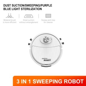 (NW000128) Portable Mini Wireless Smart Sweeping Robot Mopping 3 In1 Rechargeable Cleaning Machine Vacuum Cleaner For Home Office Robot (random colors) - Image 3