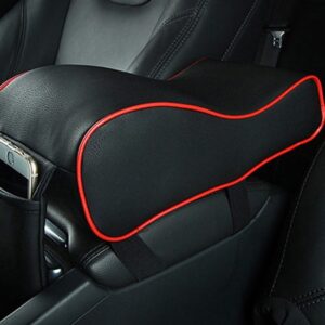 High Leather Car Arm rest Mats Memory Foam Filler Car Center Console Arm Rest Car Seat Covers Car-Styling - Image 2