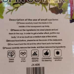 Speedy chopper multi use turbo cutter mini handy manual speed chopper for vegetables fruits imported heavy quality best make your life easier nicer dicer (Random color) - Image 4