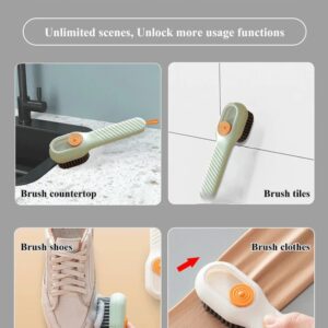 Multi-purpose Shoe Brush Soft Bristle Automatic Liquid Long Handle Cleaning Brush Clothes Board Brush Household Cleaning Tools(random color) - Image 4