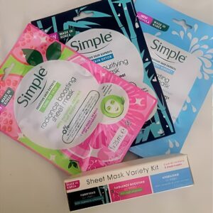 Simple mask sheet kit made in korea pack of 3 sheet masks - Image 4