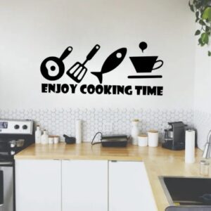 Enjoy Cooking Time DIY Kitchen Restaurant Wall Stickers Home Decoration Vinyl Art Decal - Image 2