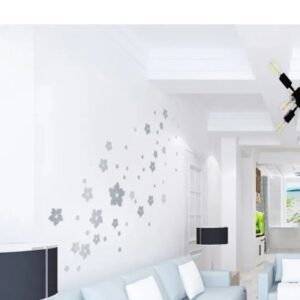 38pcs/set Mixed Big And Small Size Hibiscus Flowers Shape Wall Stickers For Kids Rooms Wall Decals - Image 3