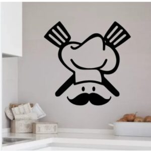 9 Different Piece Kitchenwares Wall Stickers Decorative Sticker | 12x12 inch each sticker - Image 5