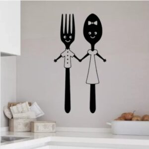 9 Different Piece Kitchenwares Wall Stickers Decorative Sticker | 12x12 inch each sticker - Image 2