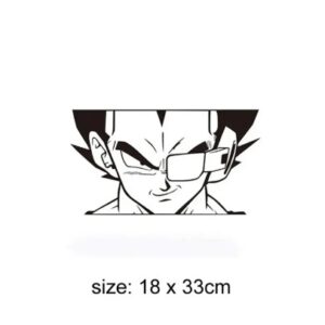 Vegeta Anime Character Pvc Sticker For Kids Room Boys Bedroom | AC Sticker Art - Image 2