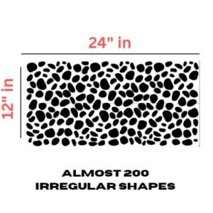 Almost 200 Irregular Polka Dots Wall Decal, Polka Dot Stickers, Polka Dot Decals, Black Polka Dots, Wall Decor, Wall Art, Wall Decals, Wall Stickers - Image 1