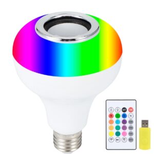 Smart LED Light Bulb with Built-in Bluetooth Speaker + Remote | Best Quality Bluetooth Speaker - Image 5
