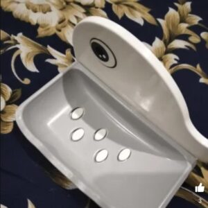 Fish-Shaped Double-Layer Adhesive Waterproof Soap Bar Holder Stand Rack For Bathroom, Shower, And Kitchen Walls (Pieces 1)( random color) - Image 5