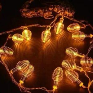 Mega Power LED Metal Warm White String Lights, For Decoration, Plug-In, 3Meter 10Led - Image 2