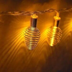 Mega Power LED Metal Warm White String Lights, For Decoration, Plug-In, 3Meter 10Led - Image 3