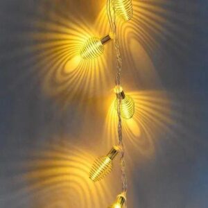 Mega Power LED Metal Warm White String Lights, For Decoration, Plug-In, 3Meter 10Led - Image 1