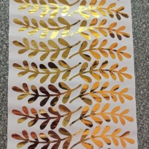 36 Shiny Golden Leaves Wall Sticker Decal For Living Room, Kitchen And Bedroom Home Decoration Item - Image 2