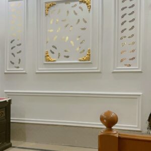 36 Shiny Golden Leaves Wall Sticker Decal For Living Room, Kitchen And Bedroom Home Decoration Item - Image 1