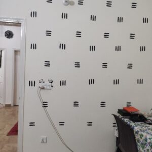 3 line Wall vinyl sticker for living room, kitchen, Bedroom - Wall and furniture decal | Wall art home decoration items | set of 28 | 3.3" each line - Image 1