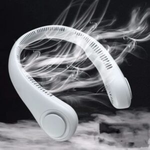 Portable Neck fan air Cooler & Purifier... Adjustable 3 speed and Rechargeable (random color ) - Image 2