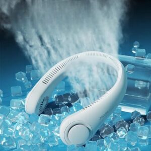 Portable Neck fan air Cooler & Purifier... Adjustable 3 speed and Rechargeable (random color ) - Image 3