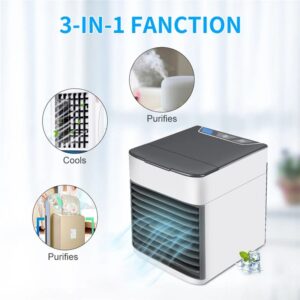 Mini air conditioning cooling fan multifunction usb new household portable air conditioner humidifier strong wind | Portable Fan | portable air cooler (Usb Operated) (Random Color) - Image 3