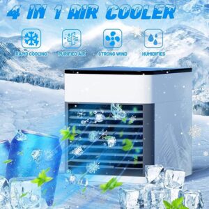 Mini air conditioning cooling fan multifunction usb new household portable air conditioner humidifier strong wind | Portable Fan | portable air cooler (Usb Operated) (Random Color) - Image 4