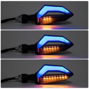 2 pcs motorcycle led turn signal indicator wirh parking drl light for all bikes 70cc and cg125 bikes | famcy indicator - Image 4