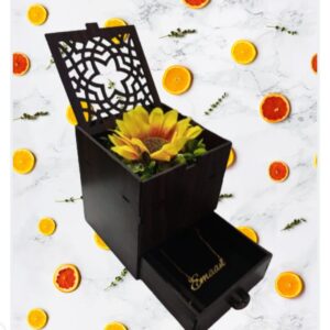 Jewelry box MDF wood material - Image 1