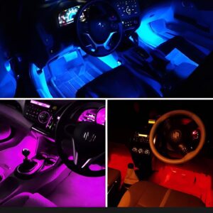 2Pcs RGB 17cm Silicon Flexible 9-LED Strip DRL Daytime Multicolor Light | SMD LED Fancy Light (RGB) For Car Bumper And Bikes - Image 5