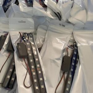 2Pcs RGB 17cm Silicon Flexible 9-LED Strip DRL Daytime Multicolor Light | SMD LED Fancy Light (RGB) For Car Bumper And Bikes - Image 2