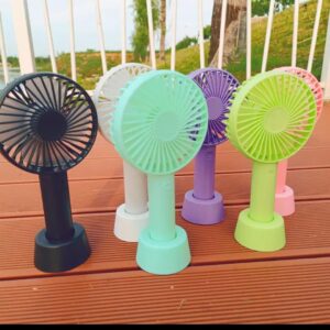 USB Mini Fan Portable Handheld Rechargeable | Handy Cooling Fan for Outdoor Summer Fan (Random colors) - Image 3