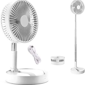 Telescopic Folding Fan Summer Silent Desktop Retractable Fan for Office Bedroom School USB Ventilator (Electric Usb Operated) (random color) - Image 1
