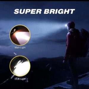 Portable Mini High Power LED Headlamp Flashlight for outdoor camping and cycling, hiking, working, racing - Image 1