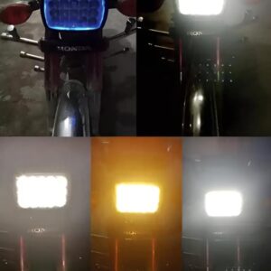 5 function led headlight 15 led white and Fog light high beam 15 led fog bike headlight for 70 & 125/All functions led light - Image 5