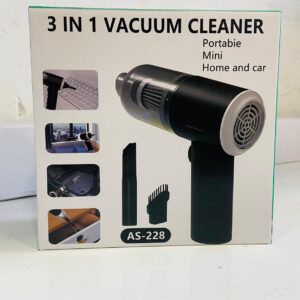 3 In 1 Portable Vacuum Cleaner Duster Blower Air Pump Wireless Hand-held Cleaning For Car Home (AS-228) - Image 4