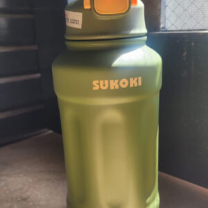 316 Stainless Steel Thermo Water Bottles Large 1000ml sukoki brand (Green) - Image 1