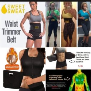 Sweet sweat Belt for Weight Loss Slimming Trimming Waist Trainer Fitness Belt for men and women - Image 4