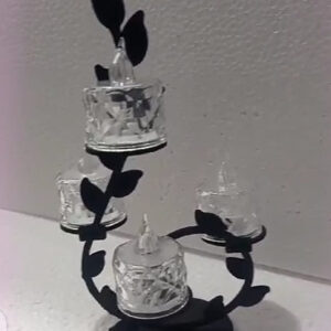 Leaf Design Candle light stand | Multipurpose Candle holder for Home, outdoor and hotels - Image 1