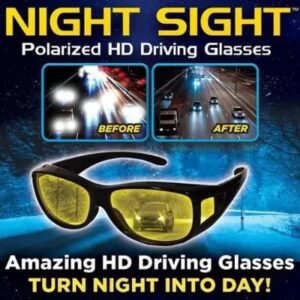 1 Pieces HD Day & Night Vision Wrap Around Glasses | NIGHT VISION GLASSES FOR MEN | Car Anti-Glare Goggles Sunglasses Man Motorcycle Driving Glasses - Image 5