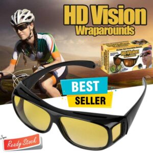 2 Pieces in one box HD Day & Night Vision Wrap Around Glasses | NIGHT VISION GLASSES FOR MEN | Car Anti-Glare Goggles Sunglasses Man Motorcycle Driving Glasses - Image 5