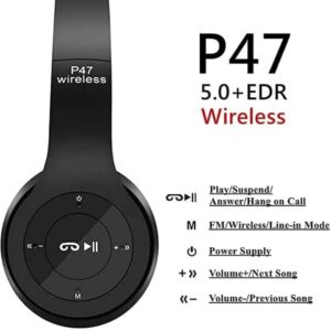 P47 Wireless Headphones Invincible Ultra Small Bluetooth headset For Gaming (random color) - Image 5