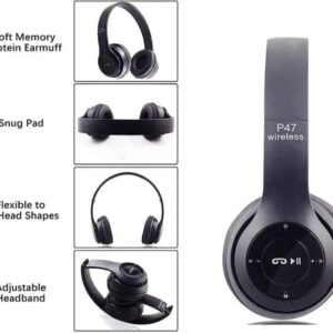 P47 Wireless Headphones Invincible Ultra Small Bluetooth headset For Gaming (random color) - Image 3