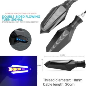 Bike Indicator Slide Arrow Running Style With Lava DRL Red - Yellow 2 Pcs Set - Image 5