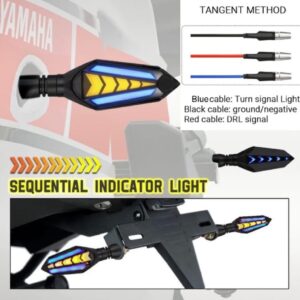 Bike Indicator Slide Arrow Running Style With Lava DRL Red - Yellow 2 Pcs Set - Image 4