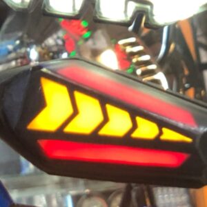 Bike Indicator Slide Arrow Running Style With Lava DRL Red - Yellow 2 Pcs Set - Image 2