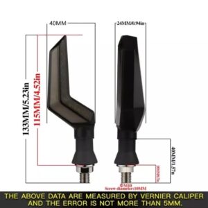 4pcs motorcycle turn signals Light indicator 12v running indicator for all bikes - Image 2