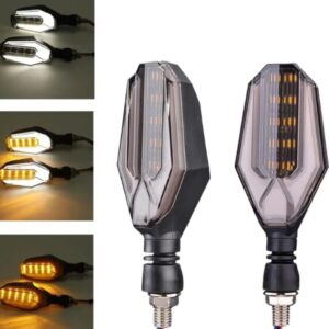 4Pcs Motorbike Universal LED Indicator With  DRL And Yellow Parking Light For all bikes (Random Color) - Image 1