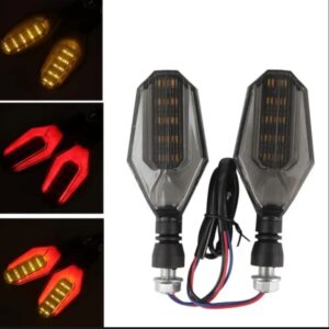 4Pcs Motorbike Universal LED Indicator With  DRL And Yellow Parking Light For all bikes (Random Color) - Image 5