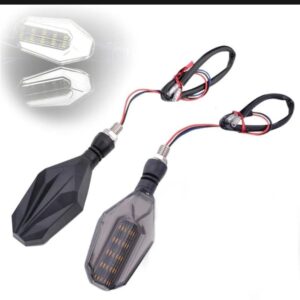 4Pcs Motorbike Universal LED Indicator With  DRL And Yellow Parking Light For all bikes (Random Color) - Image 4